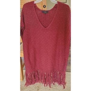 Crochet dress with fringe